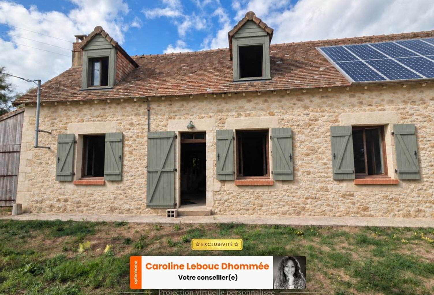 Longère en pierres 3 chambres à restaurer avec jardin et panneaux solaires en campagne — photo 1