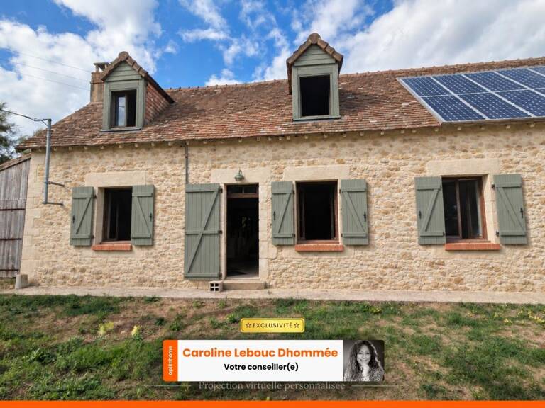 Longère en pierres 3 chambres à restaurer avec jardin et panneaux solaires en campagne — photo 1