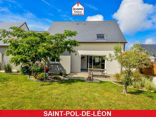 FINISTERE - Saint-Pol-de-Léon (29250) - A VENDRE - MAISON INDIVIDUELLE DE 2018 T6 128M² - 4 CHAMBRES - TERRAIN CLOS 400M² - BEAU POTENTIEL — photo du bien