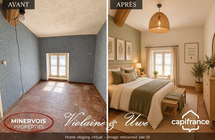 CESSERAS – MAISON DE VILLAGE À RÉNOVER – 63 M² – 2 CHAMBRES — photo 4