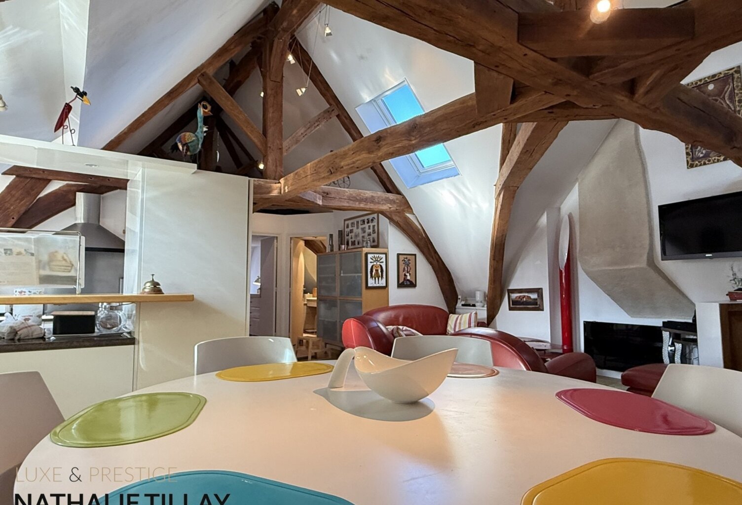 Appartement esprit loft, a vendre, Face Loire Orleans, dernier etage en hotel particulier — photo 1