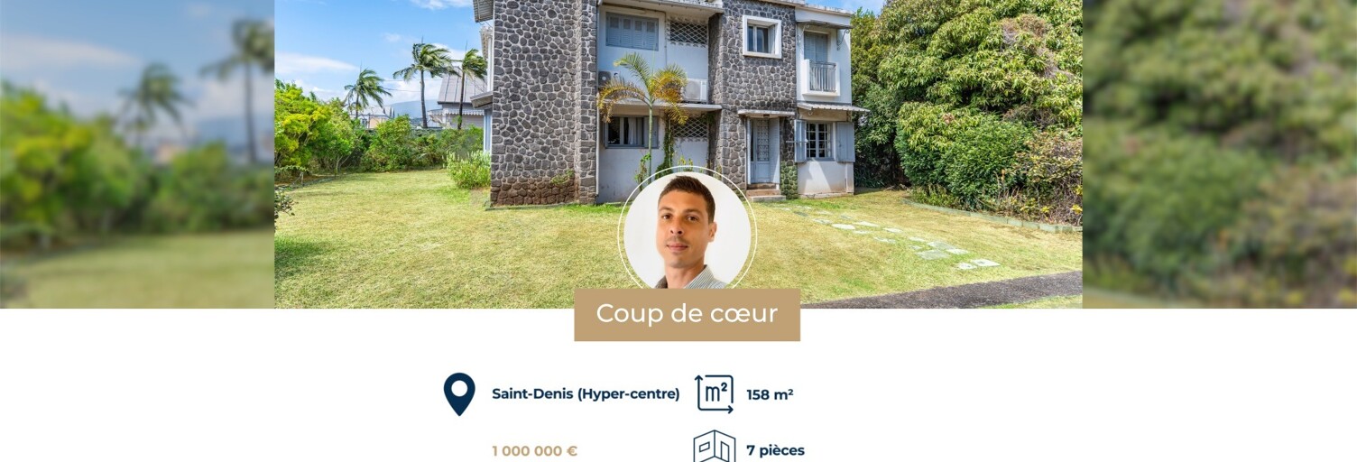 Maison 7 Pièces 158 m² à vendre à Saint-Denis (97400)