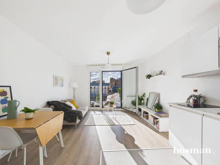 Excellent DPE ! Appartement 2 pièces 46 m² très lumineux avec balcon - Hoche - Rue Vaucanson, Pantin — photo 1