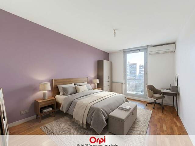 Villeurbanne – Gratte-Ciel | T3 de 65 m² avec balcons et garage — photo du bien