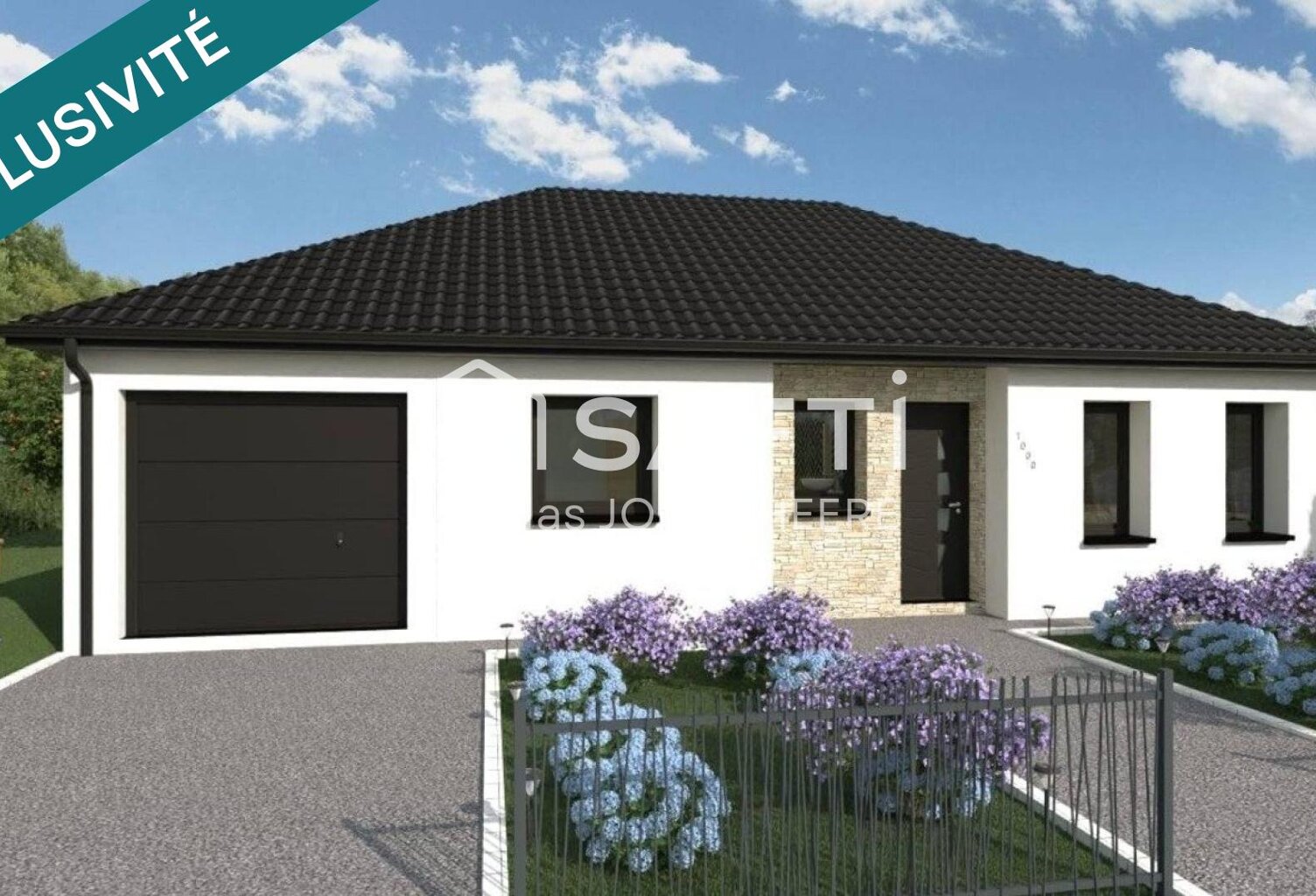 Terrain Annezin 374 m² - Sud-Est — photo 1