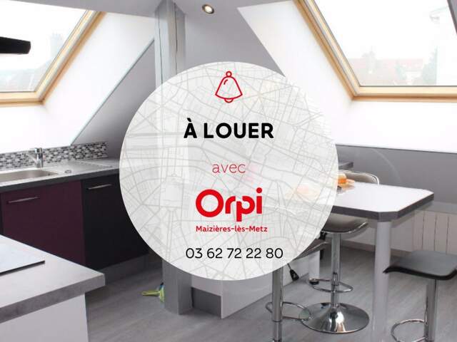 À LOUER – AMNÉVILLE – Grand Studio Meublé 62 m² au sol avec Cuisine ouverte et Cave privative — photo du bien