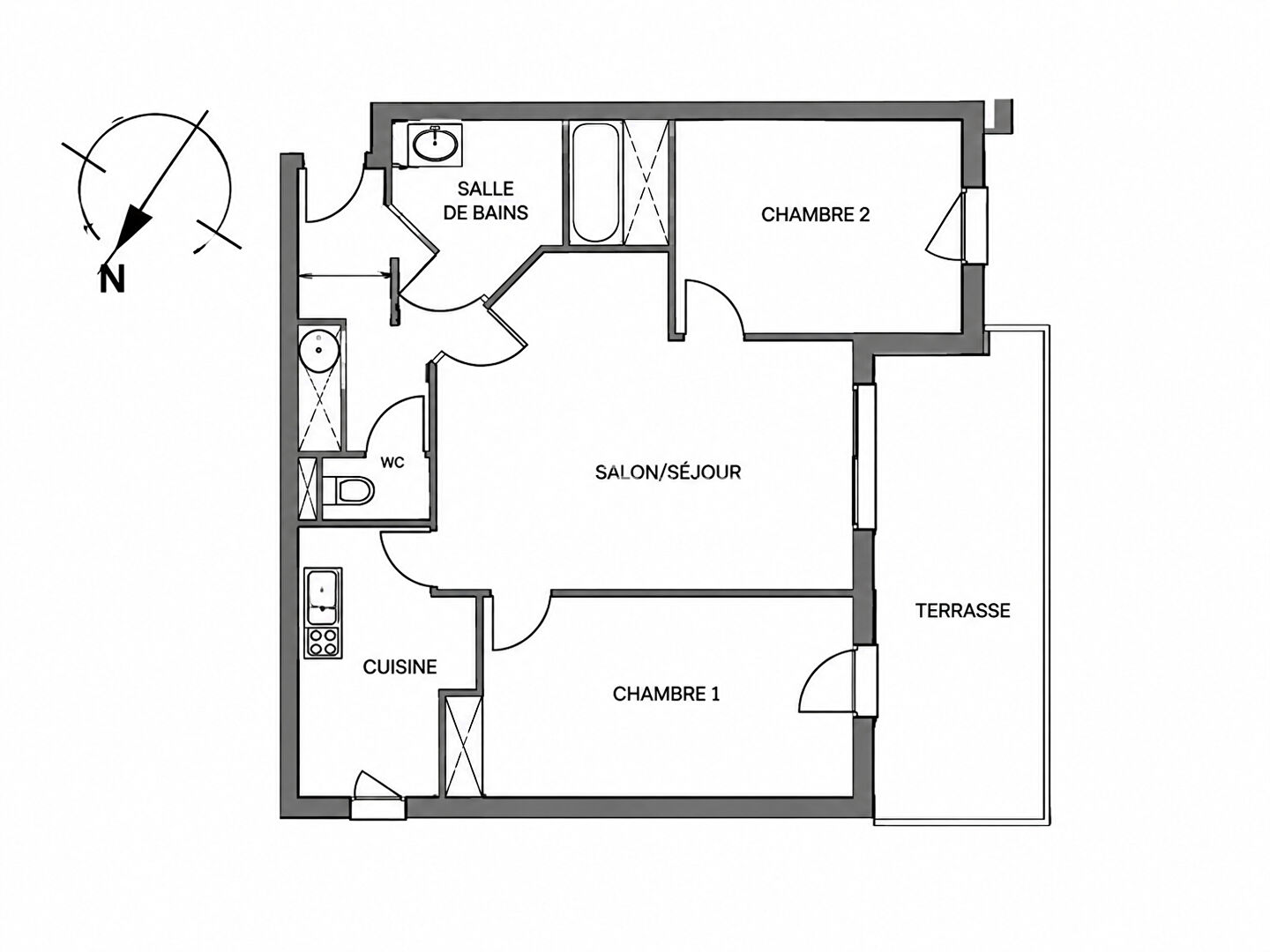  Appartement 3 pièces 66 m²
