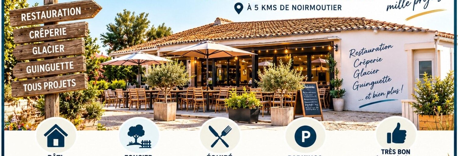 Commerce 3 Pièces 140 m² à vendre à Noirmoutier-en-l'Île (85330)