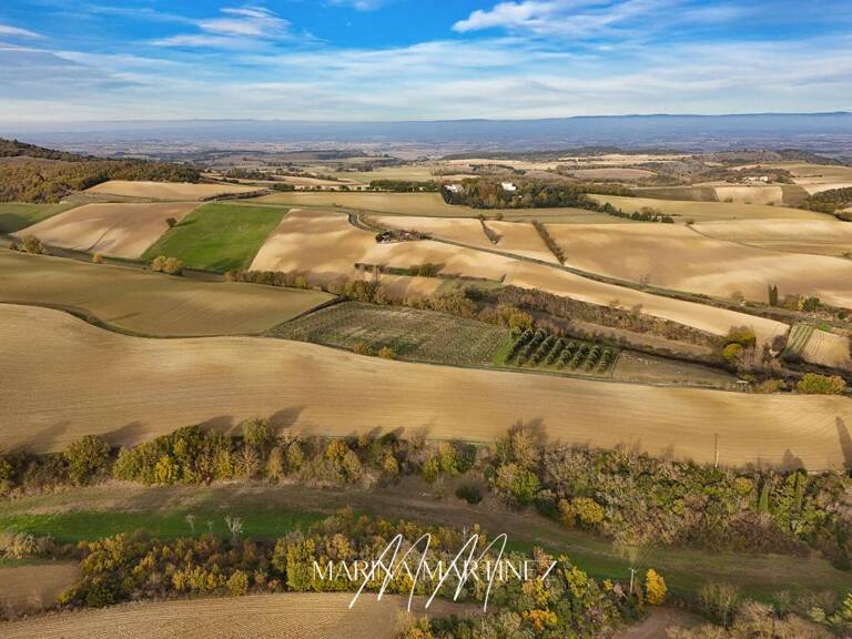 Terrain plat et arboré avec vue exceptionnelle secteur Bram-Castelnaudary — photo 1