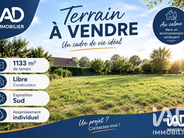 Vente Terrain à bâtir 1 133 m&sup2; — photo du bien