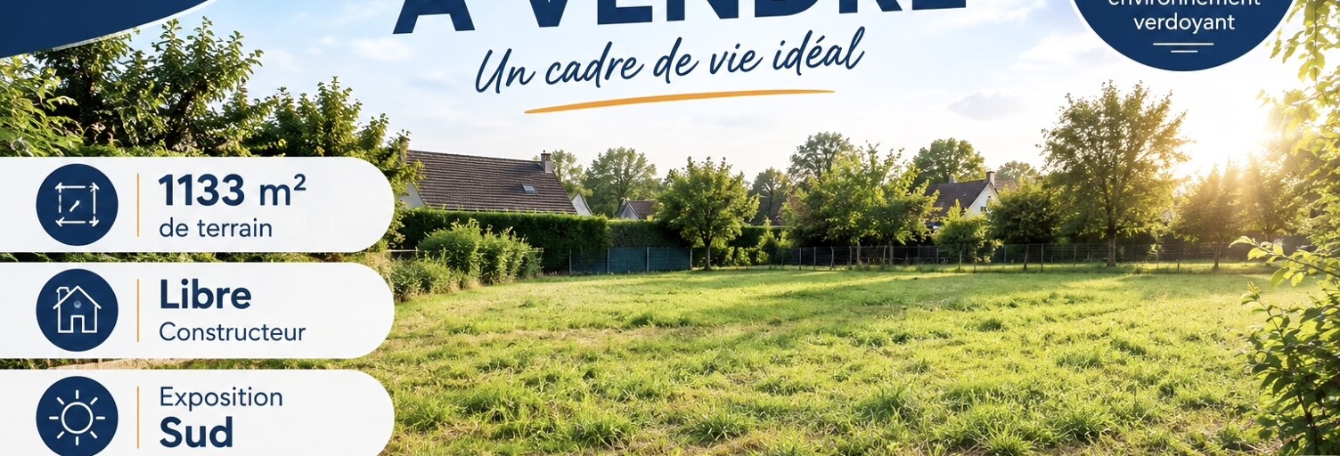 Terrain  1133 m² à vendre à Presles-en-Brie (77220)