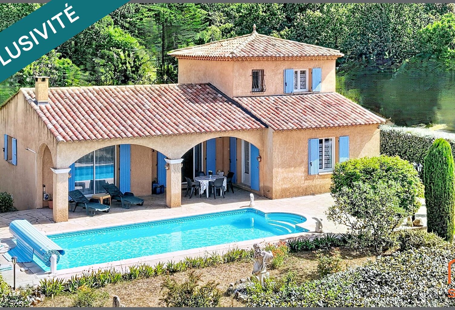 Villa 102m² sur 1000m² de terrain clos avec piscine et garage — photo 1