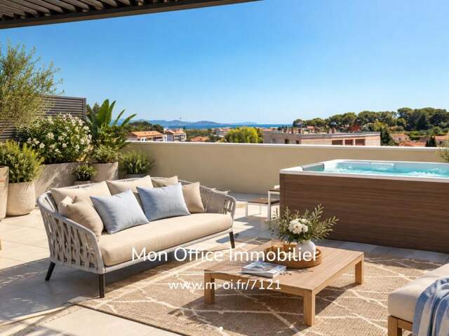 Référence : 7121-MTR. - T4 Terrasse, Jacuzzi, Vue Mer, Pergola Bioclimatique, 2 places de Parking — photo du bien
