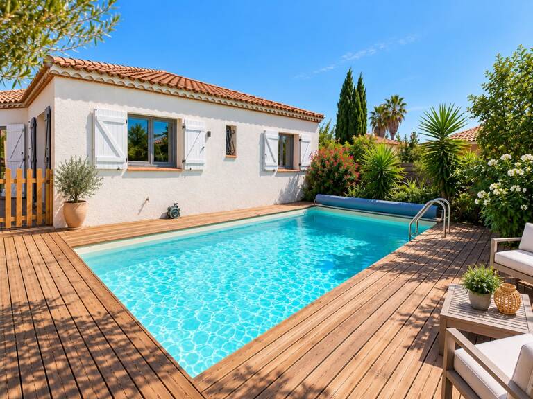 PORTIRAGNES- Villa 4 faces de plain-pied – 5 chambres, piscine et jardin intimiste — photo 1