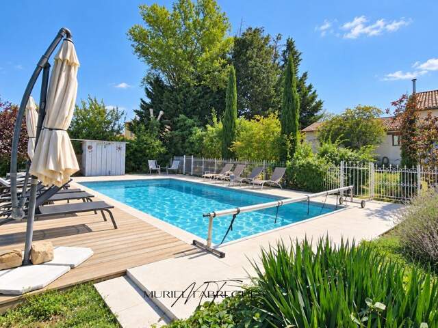 Maison chaleureuse,  pierre apparente avec gite et piscine chauffée, 11420 Pech Luna — photo du bien