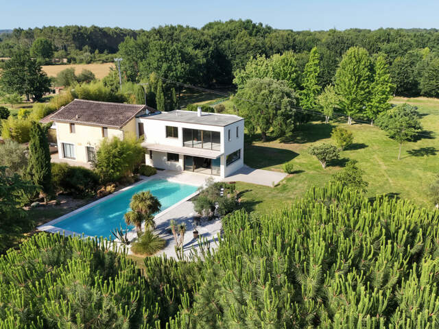 Propriété d'exception avec extension contemporaine, parc arboré, piscine et potentiel domaine privé entre Bordeaux et Périgueux — photo du bien