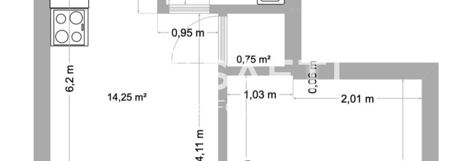Appartement 2 Pièces 29 m² à vendre à Saint-Gelais (79410)