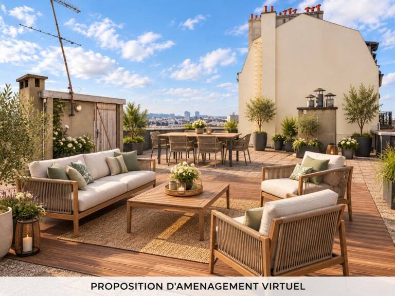 BOURG LA REINE - 6P - 141,18 M² - PROCHE CENTRE VILLE - DERNIER ETAGE - TERRASSE 130 M² ENV. - CAVE - PARKING — photo 1