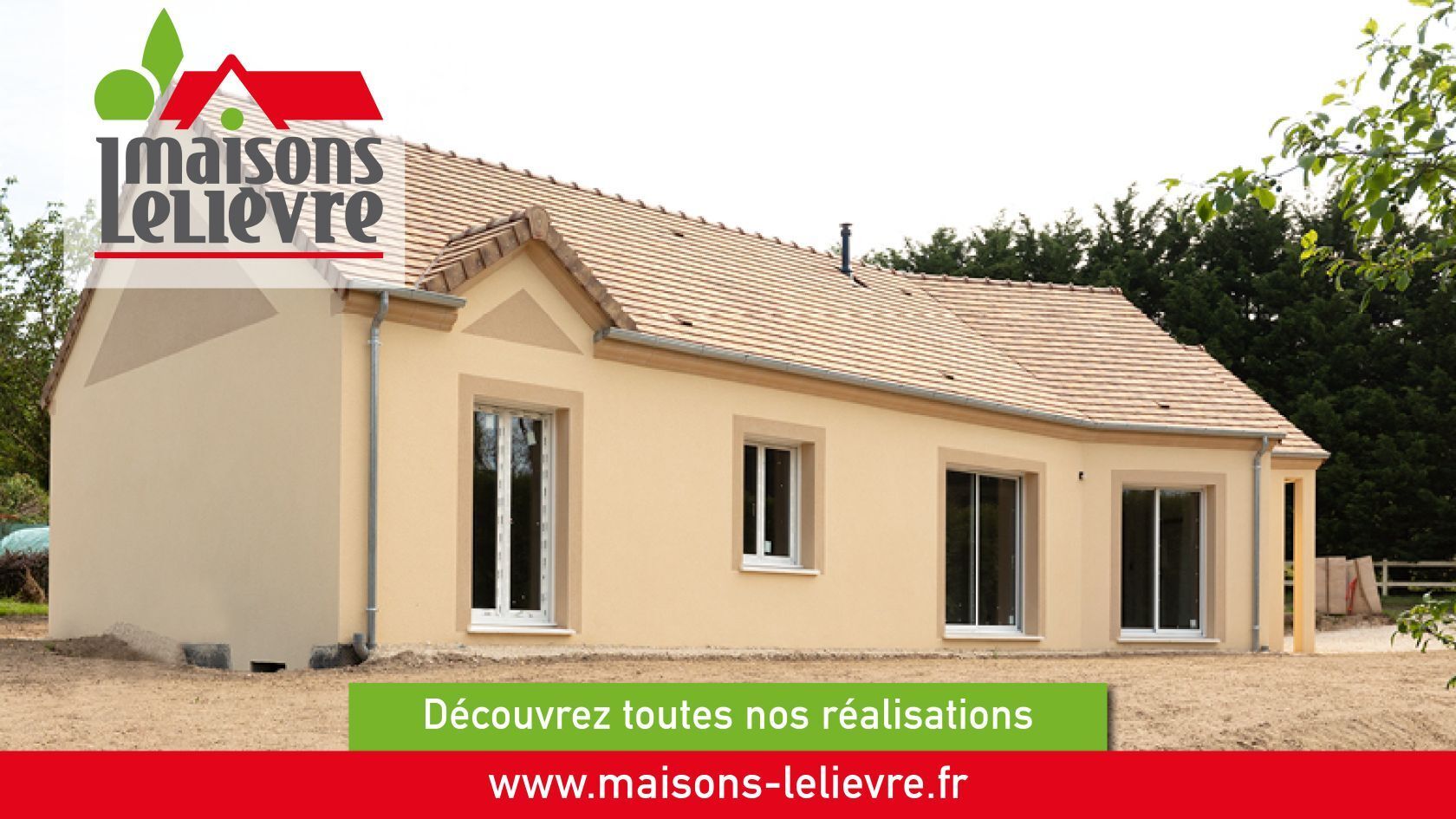 Maison de plain pied 2 chambres 67m²