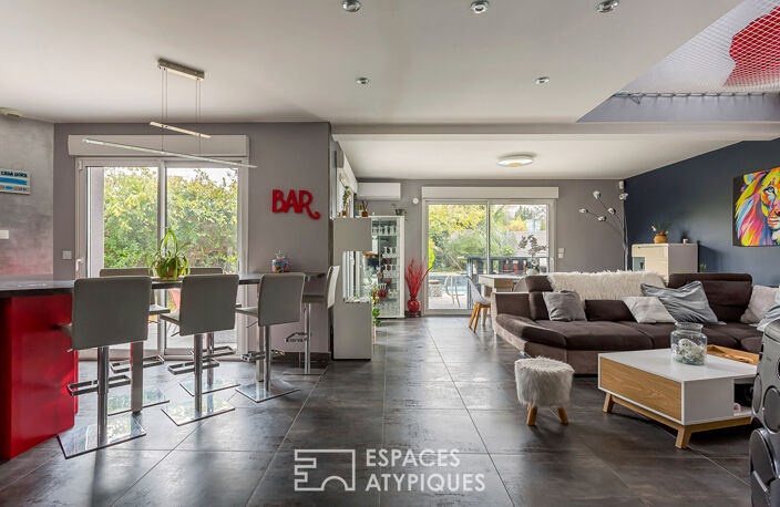 Maison contemporaine avec jardin et piscine — photo 5