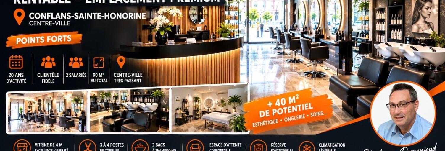 Commerce 3 Pièces 75 m² à vendre à Conflans-Sainte-Honorine (78700)