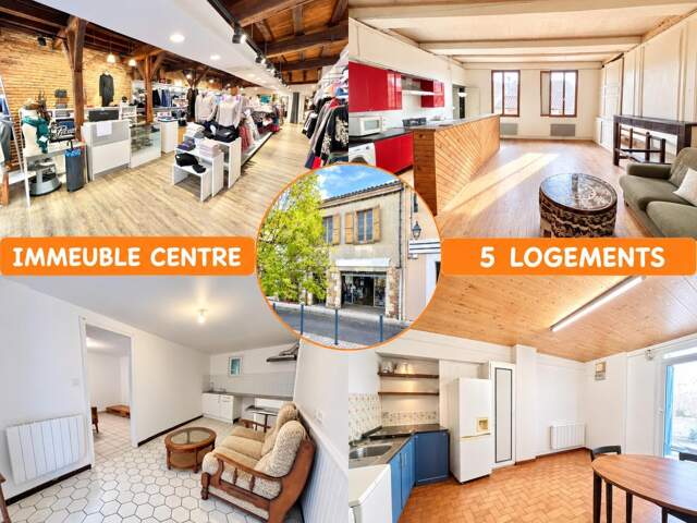 IMMEUBLE AVEC LOCAL COMMERCIAL ET 3 APPARTEMENTS — photo du bien