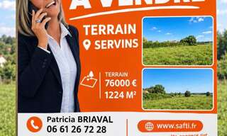 Terrain  1224 m² à vendre à Servins (62530)