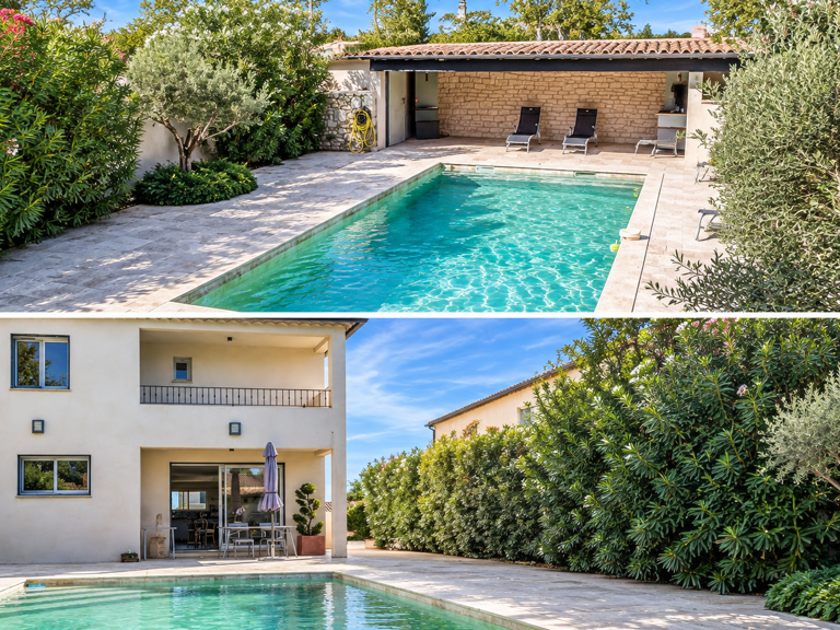À 20 mn pied du centre d’Uzès, une villa récente aux beaux volumes, avec piscine et prestations de confort. — photo 1