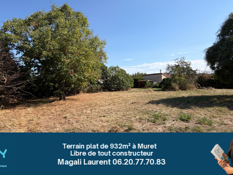 Terrain plat à bâtir de 932m2 au calme — photo 1