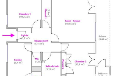 Appartement 3 pièces 185000 €