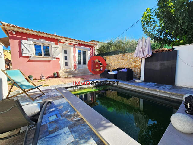 Maison de plain pied avec piscine — photo du bien