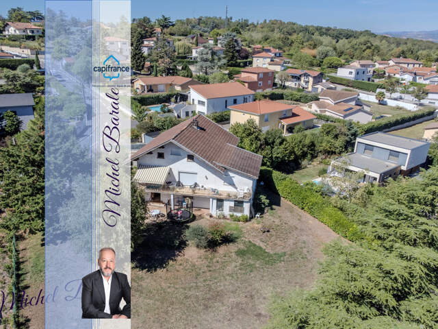 DARDILLY – PROPRIÉTÉ FAMILIALE DE 222 M² – 6 CHAMBRES – T2 INDÉPENDANT – TERRAIN DE 1 647 M² – VUE PANORAMIQUE — photo du bien