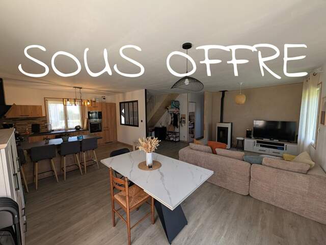 Pavillon 102 m² - Double salon-séjour - 4 chambres - La Loupe (28240) — photo du bien