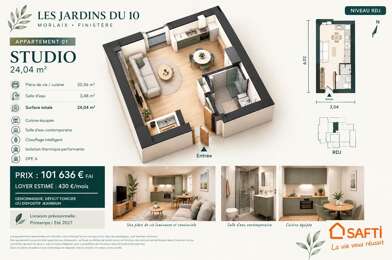 Appartement 1 pièces 101636 €