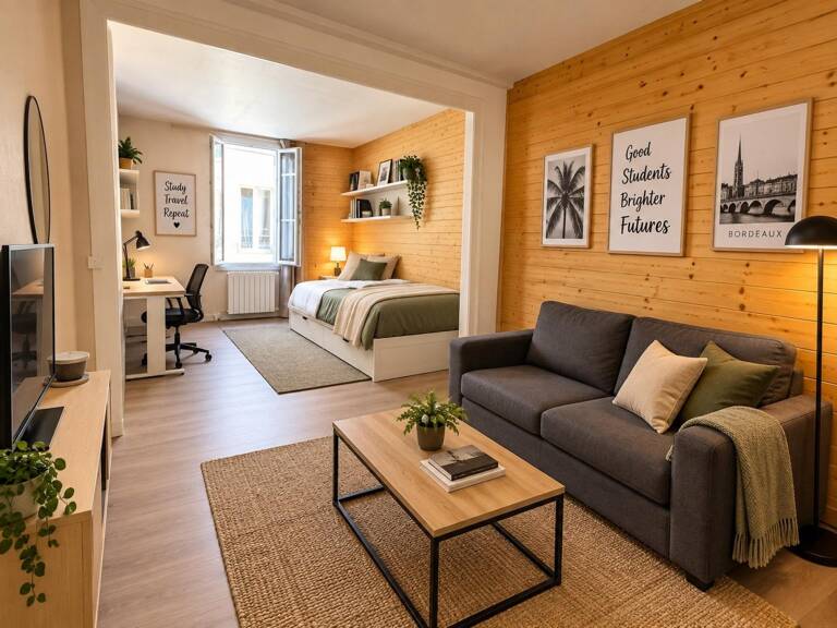 Grand T2, rue calme, belle pièce à vivre — photo 1