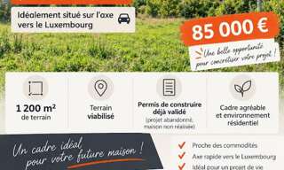 Terrain  1200 m² à vendre à Bouligny (55240)