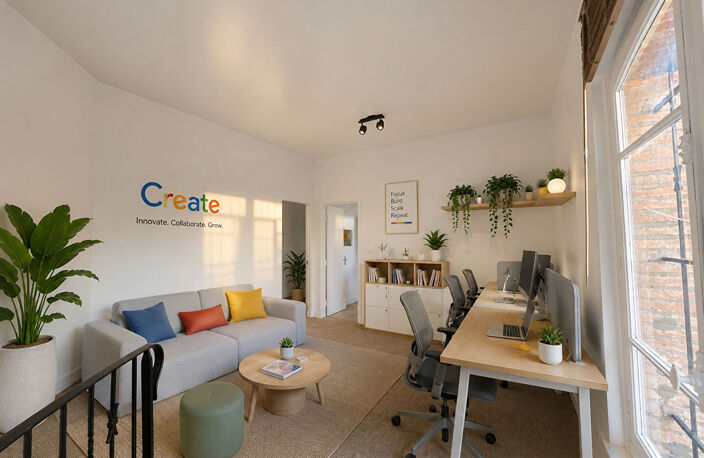 TOULOUSE - LES CHALETS -Bureaux avec forte visibilité de 55.4 m²  carrez. — photo 3