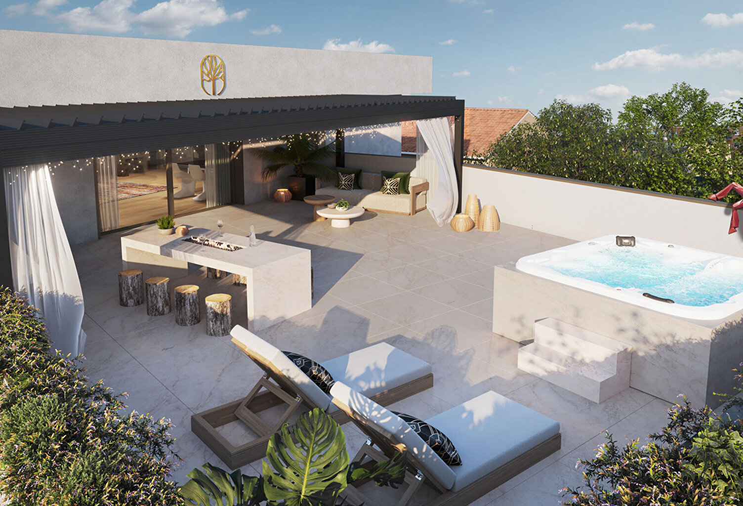 RARE MONTPELLIER BOUTONNET/AIGUELONGUE DERNIER ETAGE 4 PIECES DE 100 M² AVEC 86 M² DE TERRASSE — photo 1