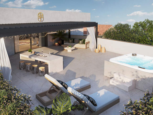 RARE MONTPELLIER BOUTONNET/AIGUELONGUE DERNIER ETAGE 4 PIECES DE 100 M² AVEC 86 M² DE TERRASSE — photo du bien