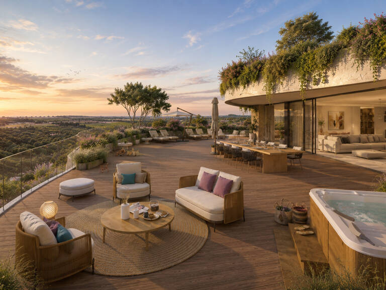 LATTES SPLENDIDE PENTHOUSE T5 DE 155 M² AVEC 305 M² DE TERRASSE — photo 1