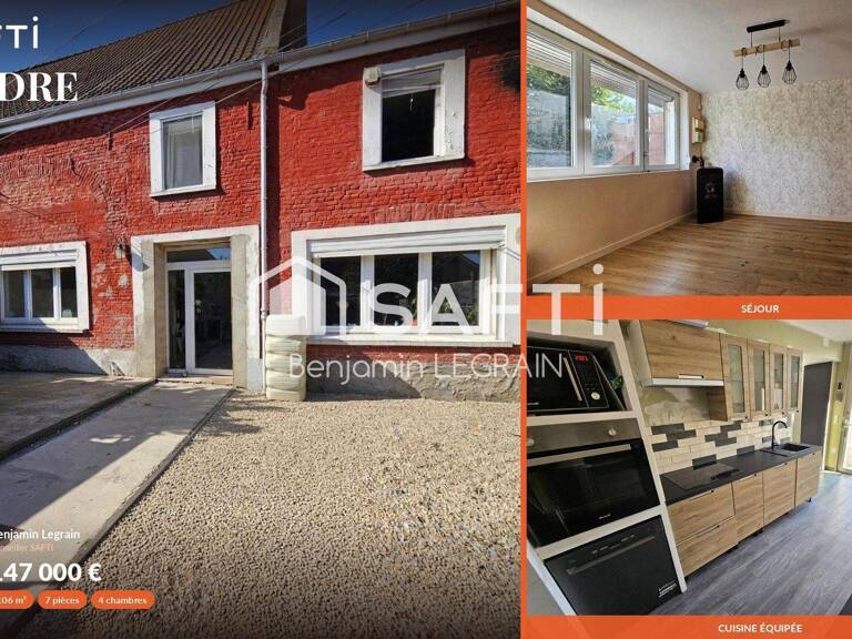 Maison semi-ind de 106 m²/ 176m² 7 p, 4ch, cour terrasse. — photo 1