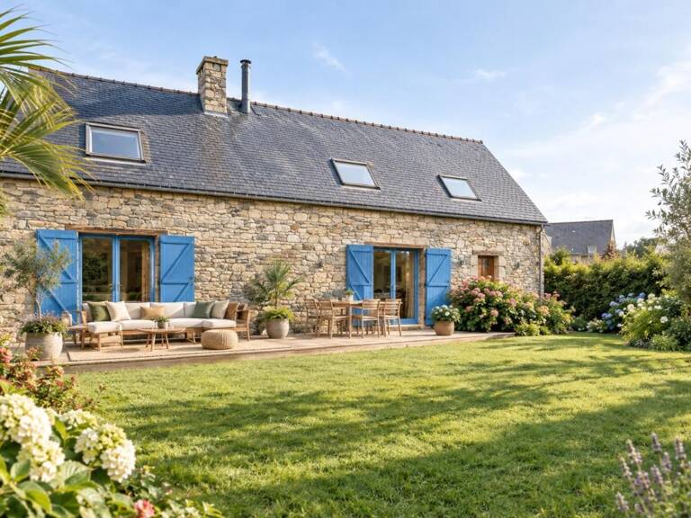 LOCMARIA GRAND CHAMP (56)❤️ Coup de cœur – Longère rénovée 130 m² avec jardin et vie de plain-pied — photo 1