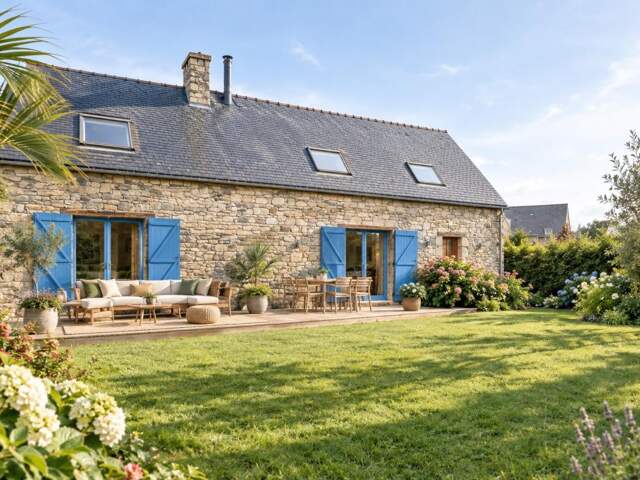 LOCMARIA GRAND CHAMP (56)❤️ Coup de cœur – Longère rénovée 130 m² avec jardin et vie de plain-pied — photo du bien