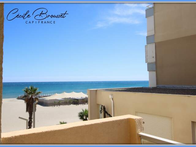 Appartement à vendre CANET EN ROUSSILLON – T2 EN FRONT DE MER AVEC VUE MER — photo du bien