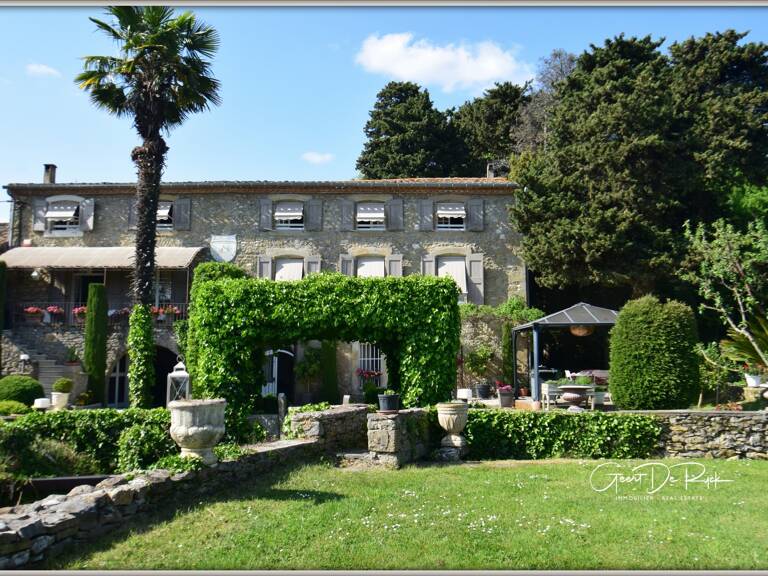 Proche de CARCASSONNE. Demaure de charme en pierre  P9 de 350 m² avec piscine - Terrain de 2 ha — photo 1