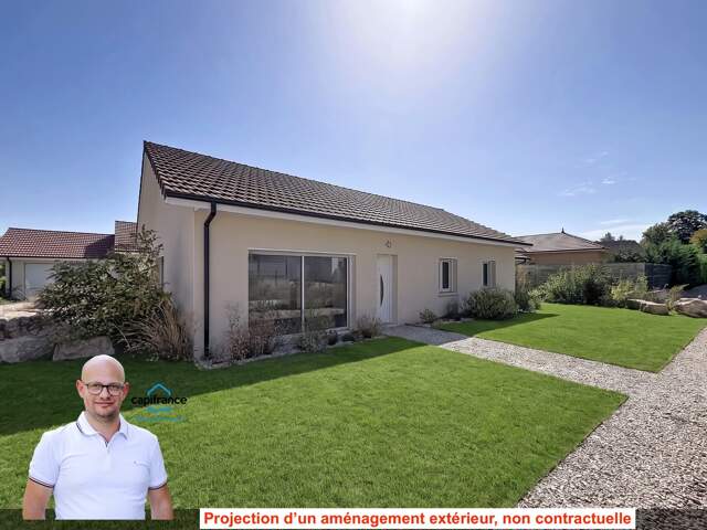 Dpt Isère (38), à vendre LES ABRETS maison P5 plain pied de 105,7 m² sur 400m2 de terrain — photo du bien