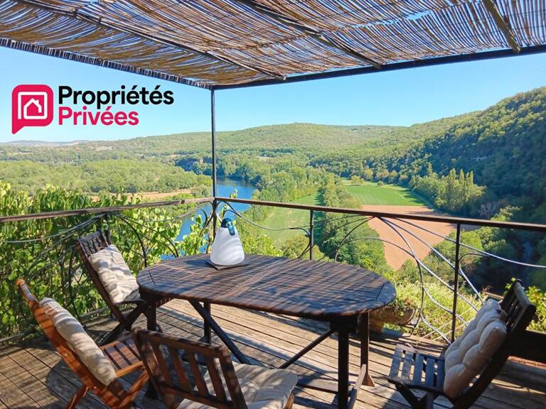 Maison de charme proche Saint-Cirq-Lapopie, 3 chambres, 100 m², vue imprenable sur la rivière — photo 1
