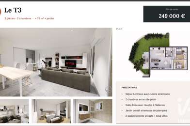 Appartement 3 pièces 249000 €