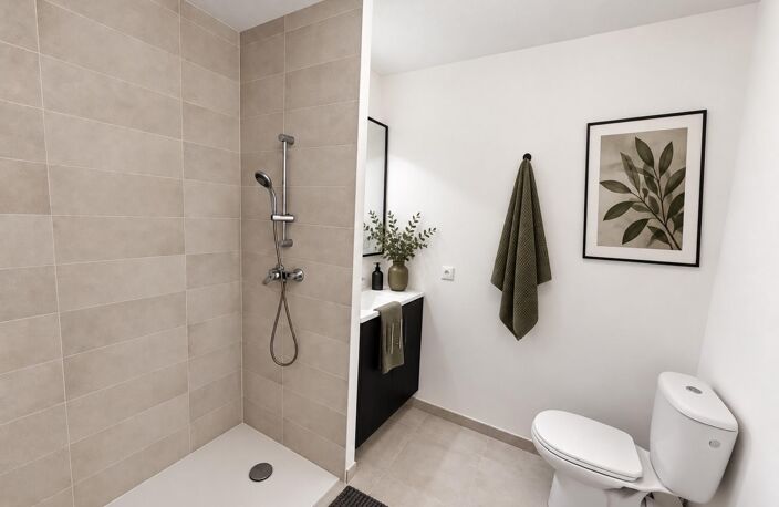 dernier lots offre a découvrir; un beau T2 neuf de 44,50 lumineux et parfaitement agencé, bénéficiant dune agréable loggia de 7m2 — photo 2