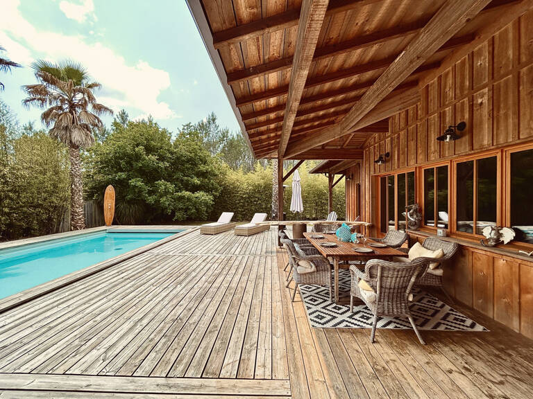 LEGE CAP FERRET - MAGNIFIQUE VILLA BOIS 3 CHAMBRES ET PISCIN — photo 1